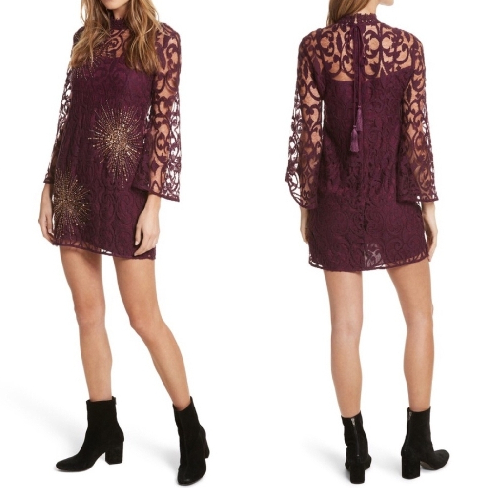 Free People Burgundy North Star Dress Size 4